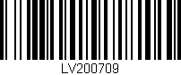 Código de barras (EAN, GTIN, SKU, ISBN): 'LV200709'