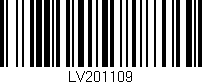 Código de barras (EAN, GTIN, SKU, ISBN): 'LV201109'