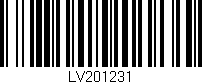 Código de barras (EAN, GTIN, SKU, ISBN): 'LV201231'