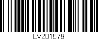 Código de barras (EAN, GTIN, SKU, ISBN): 'LV201579'