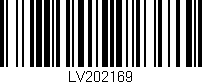 Código de barras (EAN, GTIN, SKU, ISBN): 'LV202169'