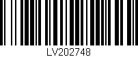 Código de barras (EAN, GTIN, SKU, ISBN): 'LV202748'