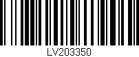 Código de barras (EAN, GTIN, SKU, ISBN): 'LV203350'