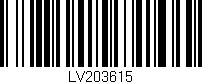 Código de barras (EAN, GTIN, SKU, ISBN): 'LV203615'