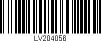 Código de barras (EAN, GTIN, SKU, ISBN): 'LV204056'