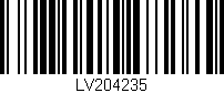 Código de barras (EAN, GTIN, SKU, ISBN): 'LV204235'