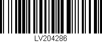 Código de barras (EAN, GTIN, SKU, ISBN): 'LV204286'