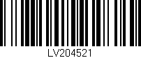 Código de barras (EAN, GTIN, SKU, ISBN): 'LV204521'