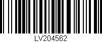 Código de barras (EAN, GTIN, SKU, ISBN): 'LV204562'