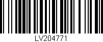Código de barras (EAN, GTIN, SKU, ISBN): 'LV204771'