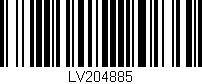 Código de barras (EAN, GTIN, SKU, ISBN): 'LV204885'
