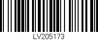 Código de barras (EAN, GTIN, SKU, ISBN): 'LV205173'