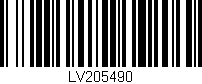 Código de barras (EAN, GTIN, SKU, ISBN): 'LV205490'