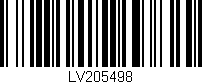 Código de barras (EAN, GTIN, SKU, ISBN): 'LV205498'