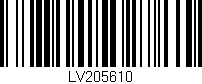 Código de barras (EAN, GTIN, SKU, ISBN): 'LV205610'