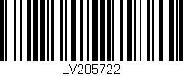 Código de barras (EAN, GTIN, SKU, ISBN): 'LV205722'
