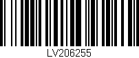 Código de barras (EAN, GTIN, SKU, ISBN): 'LV206255'