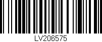 Código de barras (EAN, GTIN, SKU, ISBN): 'LV206575'