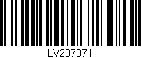 Código de barras (EAN, GTIN, SKU, ISBN): 'LV207071'