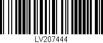 Código de barras (EAN, GTIN, SKU, ISBN): 'LV207444'