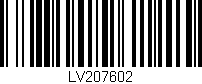 Código de barras (EAN, GTIN, SKU, ISBN): 'LV207602'