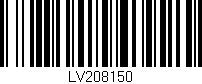 Código de barras (EAN, GTIN, SKU, ISBN): 'LV208150'