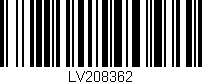 Código de barras (EAN, GTIN, SKU, ISBN): 'LV208362'