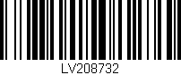 Código de barras (EAN, GTIN, SKU, ISBN): 'LV208732'