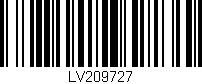 Código de barras (EAN, GTIN, SKU, ISBN): 'LV209727'