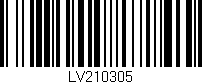 Código de barras (EAN, GTIN, SKU, ISBN): 'LV210305'