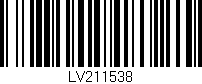 Código de barras (EAN, GTIN, SKU, ISBN): 'LV211538'