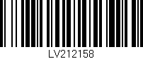 Código de barras (EAN, GTIN, SKU, ISBN): 'LV212158'