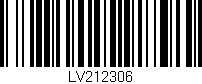 Código de barras (EAN, GTIN, SKU, ISBN): 'LV212306'