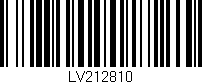 Código de barras (EAN, GTIN, SKU, ISBN): 'LV212810'