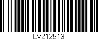 Código de barras (EAN, GTIN, SKU, ISBN): 'LV212913'