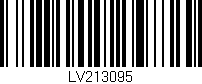 Código de barras (EAN, GTIN, SKU, ISBN): 'LV213095'