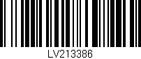 Código de barras (EAN, GTIN, SKU, ISBN): 'LV213386'