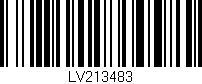 Código de barras (EAN, GTIN, SKU, ISBN): 'LV213483'