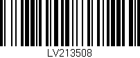 Código de barras (EAN, GTIN, SKU, ISBN): 'LV213508'