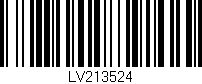 Código de barras (EAN, GTIN, SKU, ISBN): 'LV213524'