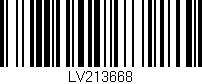 Código de barras (EAN, GTIN, SKU, ISBN): 'LV213668'