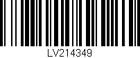 Código de barras (EAN, GTIN, SKU, ISBN): 'LV214349'