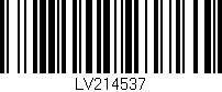Código de barras (EAN, GTIN, SKU, ISBN): 'LV214537'