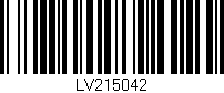 Código de barras (EAN, GTIN, SKU, ISBN): 'LV215042'
