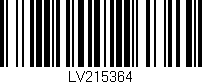 Código de barras (EAN, GTIN, SKU, ISBN): 'LV215364'
