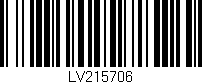 Código de barras (EAN, GTIN, SKU, ISBN): 'LV215706'