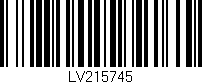 Código de barras (EAN, GTIN, SKU, ISBN): 'LV215745'