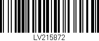 Código de barras (EAN, GTIN, SKU, ISBN): 'LV215872'