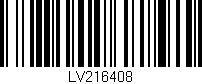 Código de barras (EAN, GTIN, SKU, ISBN): 'LV216408'