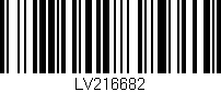 Código de barras (EAN, GTIN, SKU, ISBN): 'LV216682'